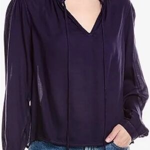 Bella Dahl NWT tie neck blouse.